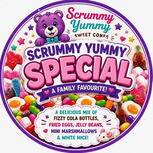 Scrummy Yummy Special - x1 sweet cone