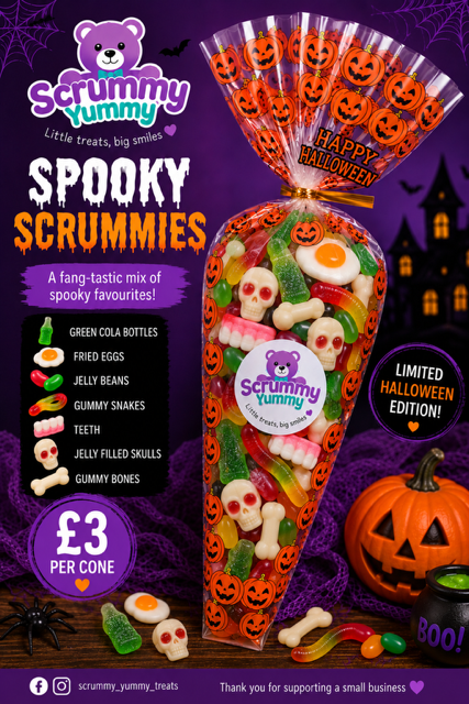 Spooky Scrummy - x1 sweet cone