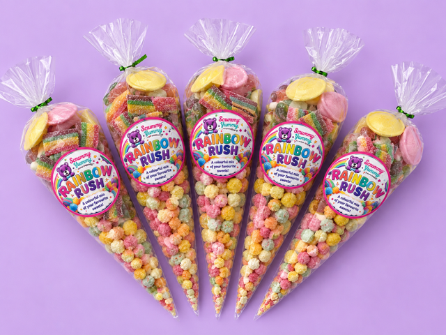 Rainbow Rush  - x1 sweet cone