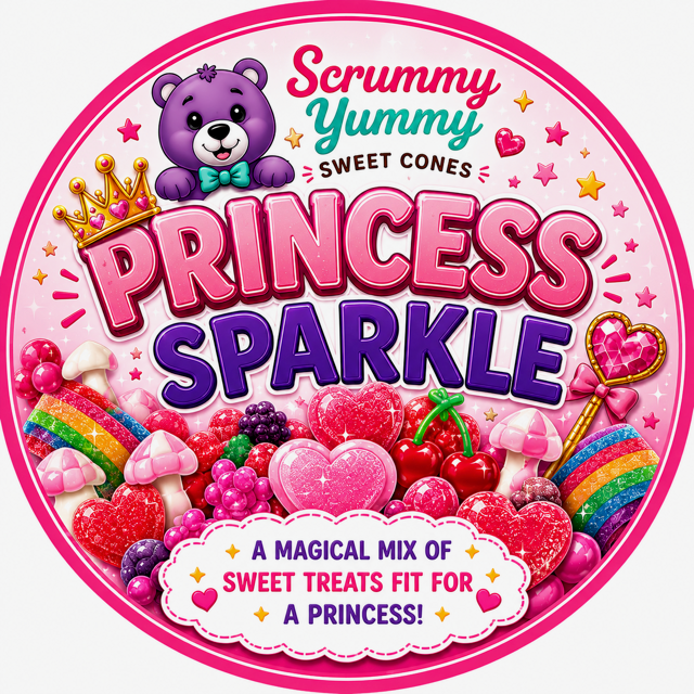 Princess Sparkle - x1 sweet cone